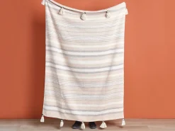 Coperta YARSELI Cotone 130 x 170 cm Beige