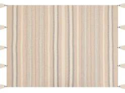 Coperta YARSELI Cotone 130 x 170 cm Beige