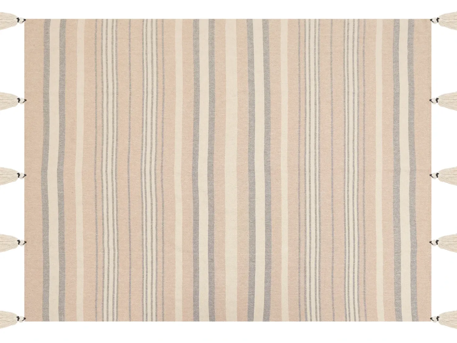 Coperta YARSELI Cotone 130 x 170 cm Beige