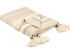 Coperta YARSELI Cotone 130 x 170 cm Beige