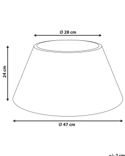 Copri base per albero di Natale FLOCON Rattan Marrone chiaro 47 cm