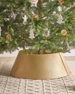 Copri base per albero di Natale LAPUA Ferro Oro 64 cm
