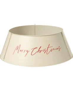 Copri base per albero di Natale IMATRA Ferro Beige 65 cm