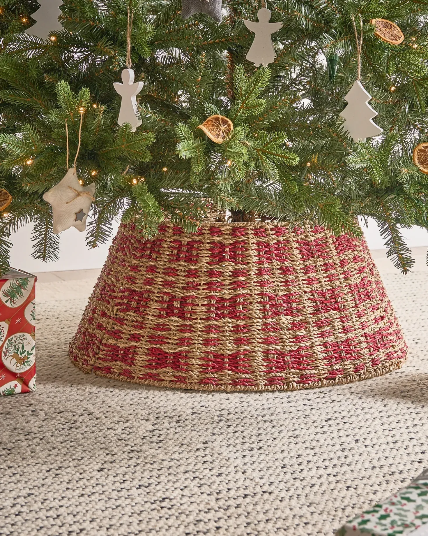 Copri base per albero di Natale NEIGE Alghe marine Naturale 60 cm