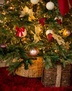 Copri base per albero di Natale FLATEYRI Giacinto d'acqua Naturale 60 cm