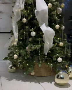 Copri base per albero di Natale FLATEYRI Giacinto d'acqua Naturale 60 cm