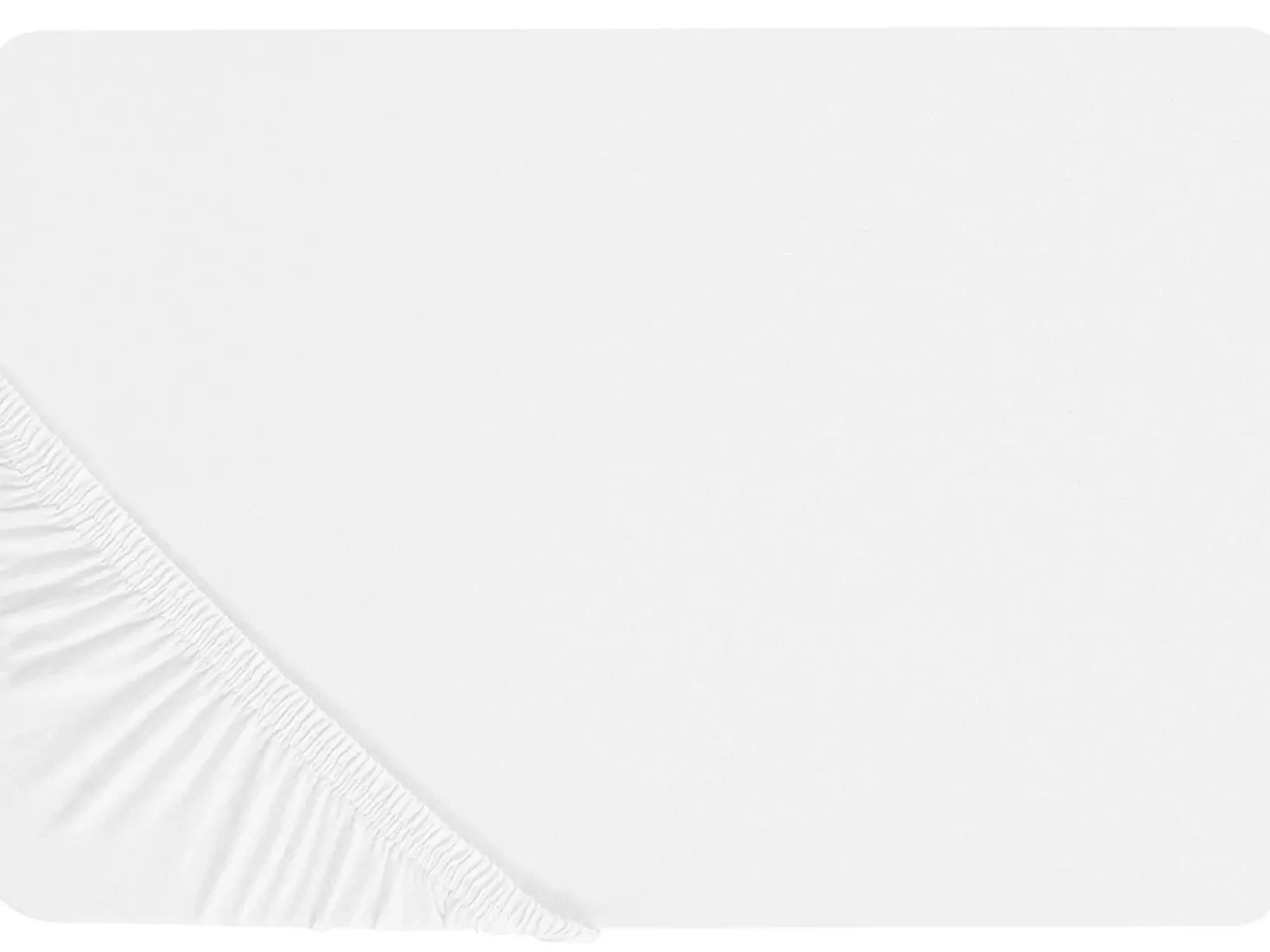 Coprimaterasso elasticizzato JANBU Cotone 90 x 200 cm Bianco