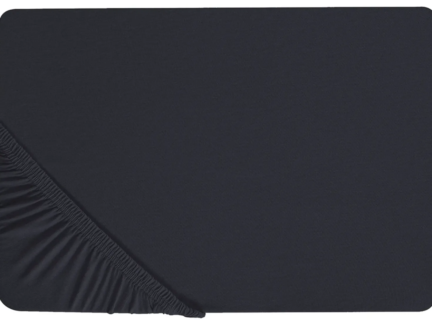 Coprimaterasso elasticizzato JANBU Cotone 200 x 200 cm Nero