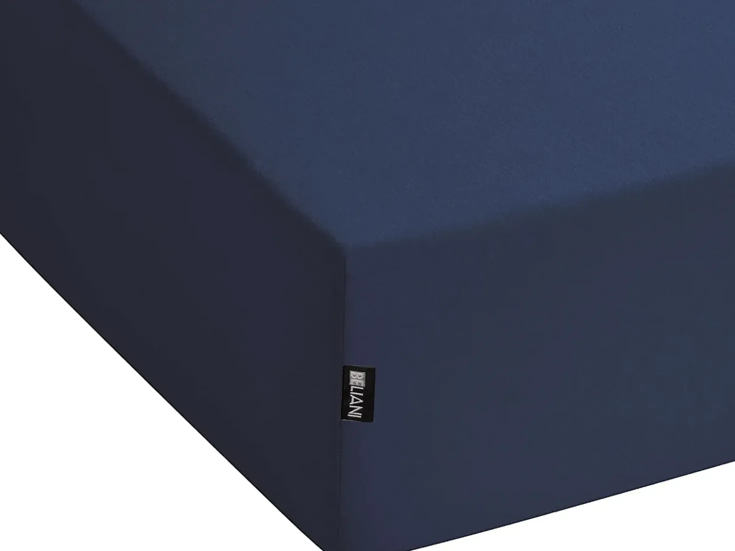 Coprimaterasso elasticizzato HOFUF Cotone 90 x 200 cm Blu marino