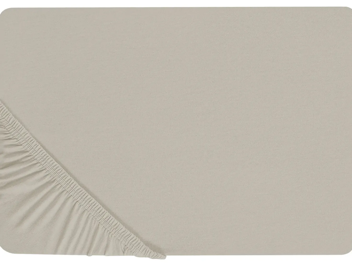 Coprimaterasso elasticizzato JANBU Cotone 200 x 200 cm Tortora