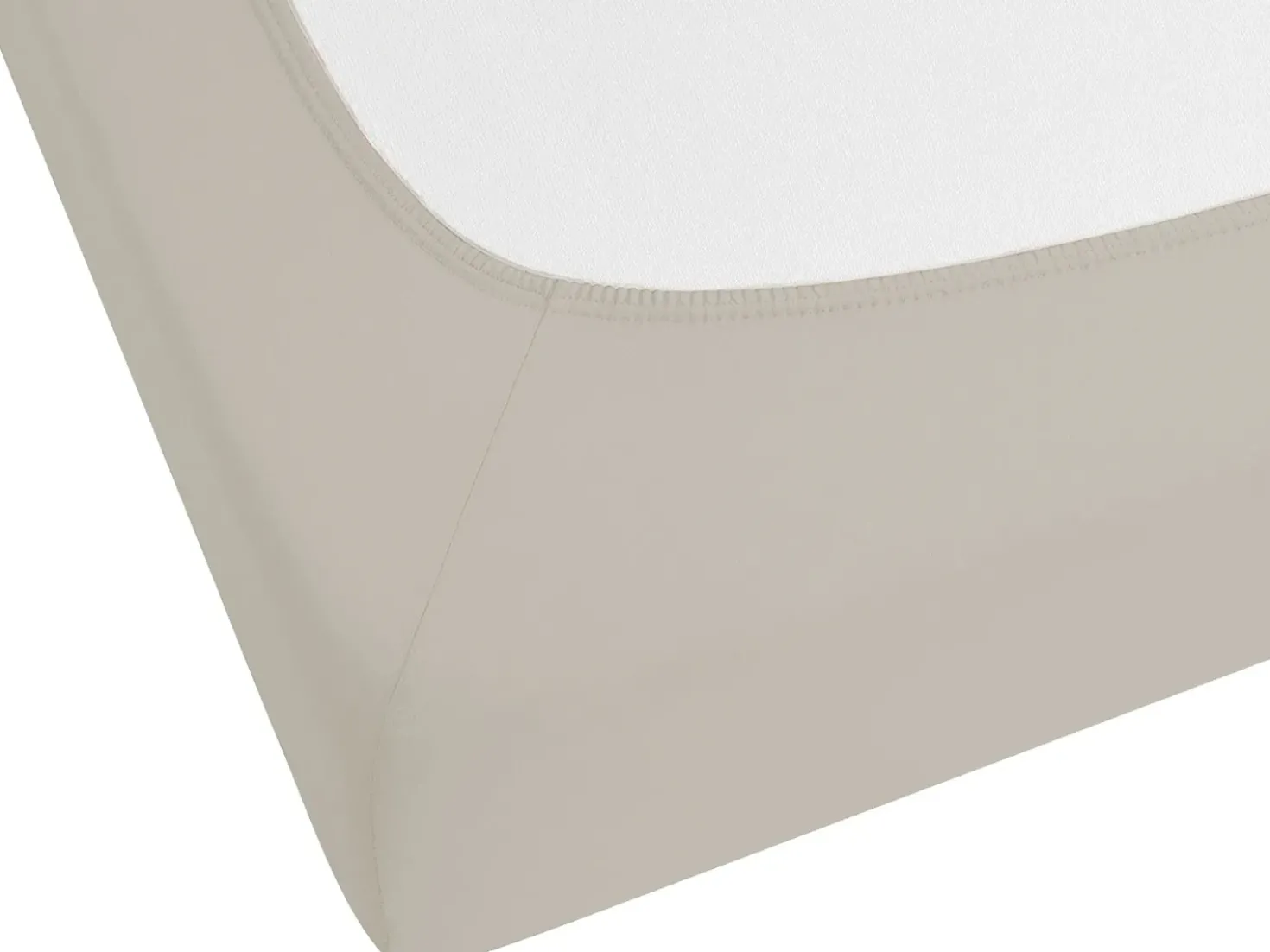 Coprimaterasso elasticizzato JANBU Cotone 200 x 200 cm Tortora