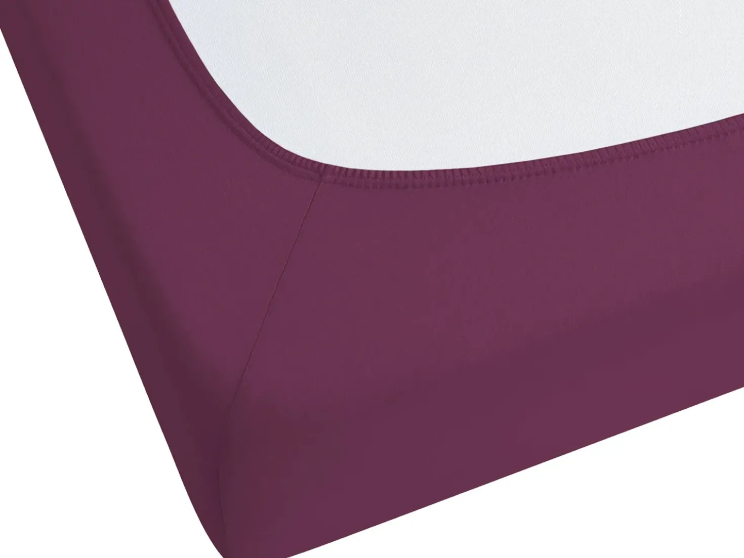Coprimaterasso elasticizzato JANBU Cotone 200 x 200 cm Bordeaux