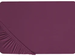 Coprimaterasso elasticizzato JANBU Cotone 200 x 200 cm Bordeaux