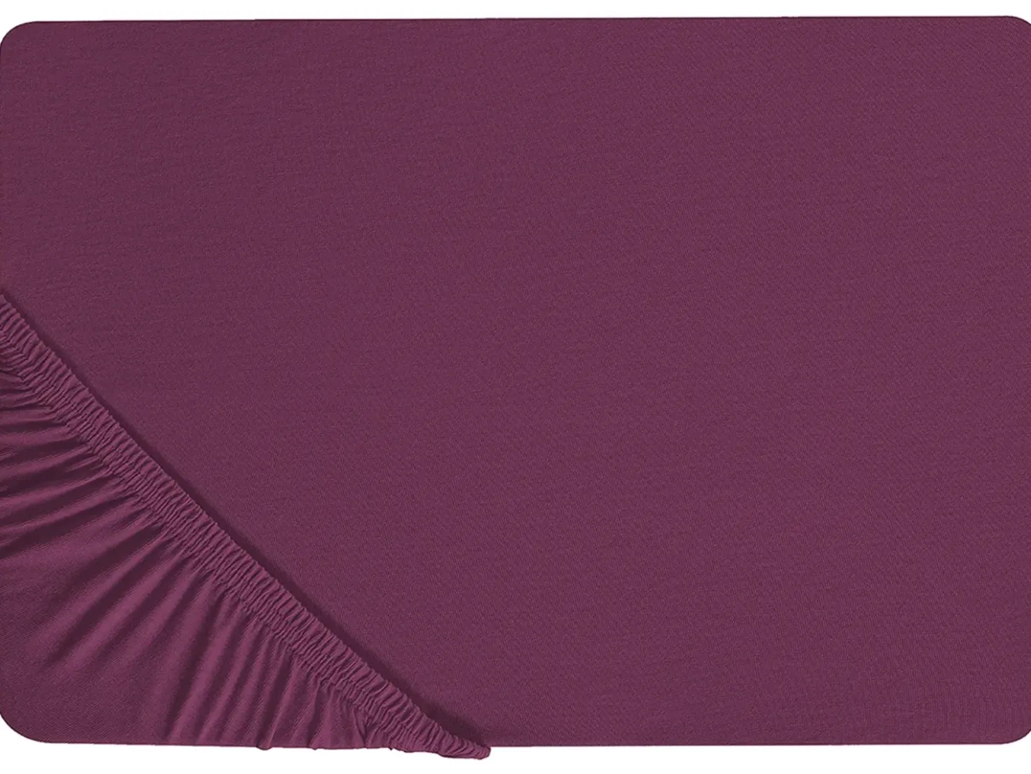 Coprimaterasso elasticizzato JANBU Cotone 200 x 200 cm Bordeaux