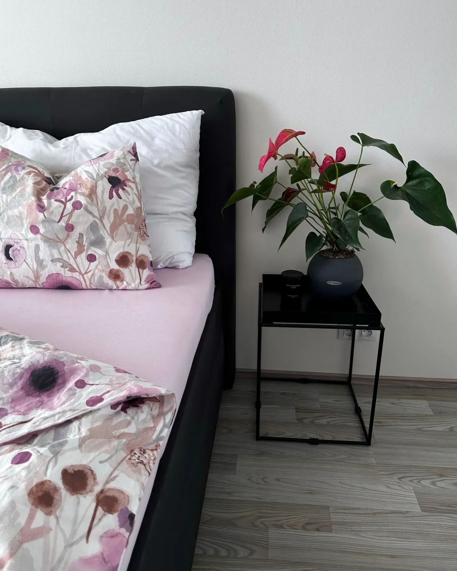 Coprimaterasso elasticizzato JANBU Cotone 200 x 200 cm Rosa pastello