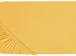 Coprimaterasso elasticizzato JANBU Cotone 200 x 200 cm Senape