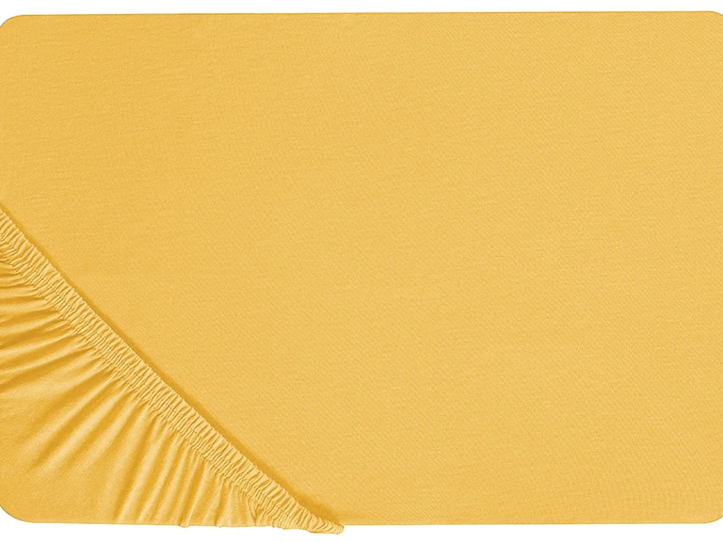 Coprimaterasso elasticizzato JANBU Cotone 200 x 200 cm Senape
