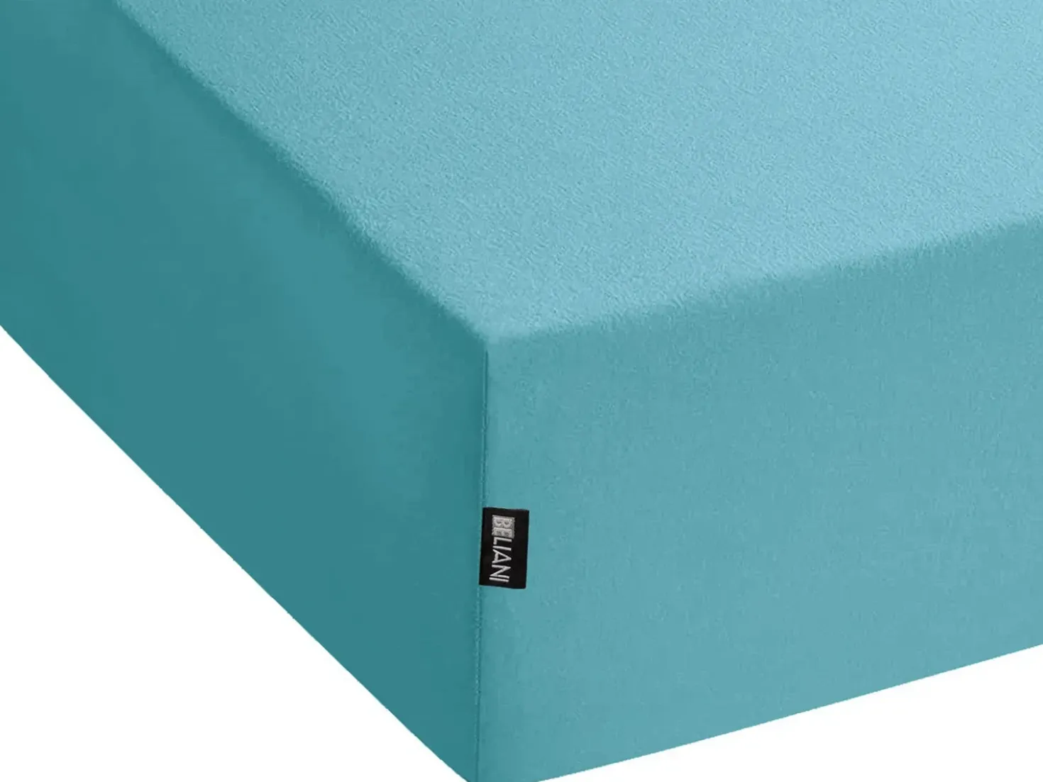 Coprimaterasso elasticizzato HOFUF Cotone 90 x 200 cm Turchese