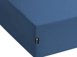 Coprimaterasso elasticizzato JANBU Cotone 200 x 200 cm Blu marino