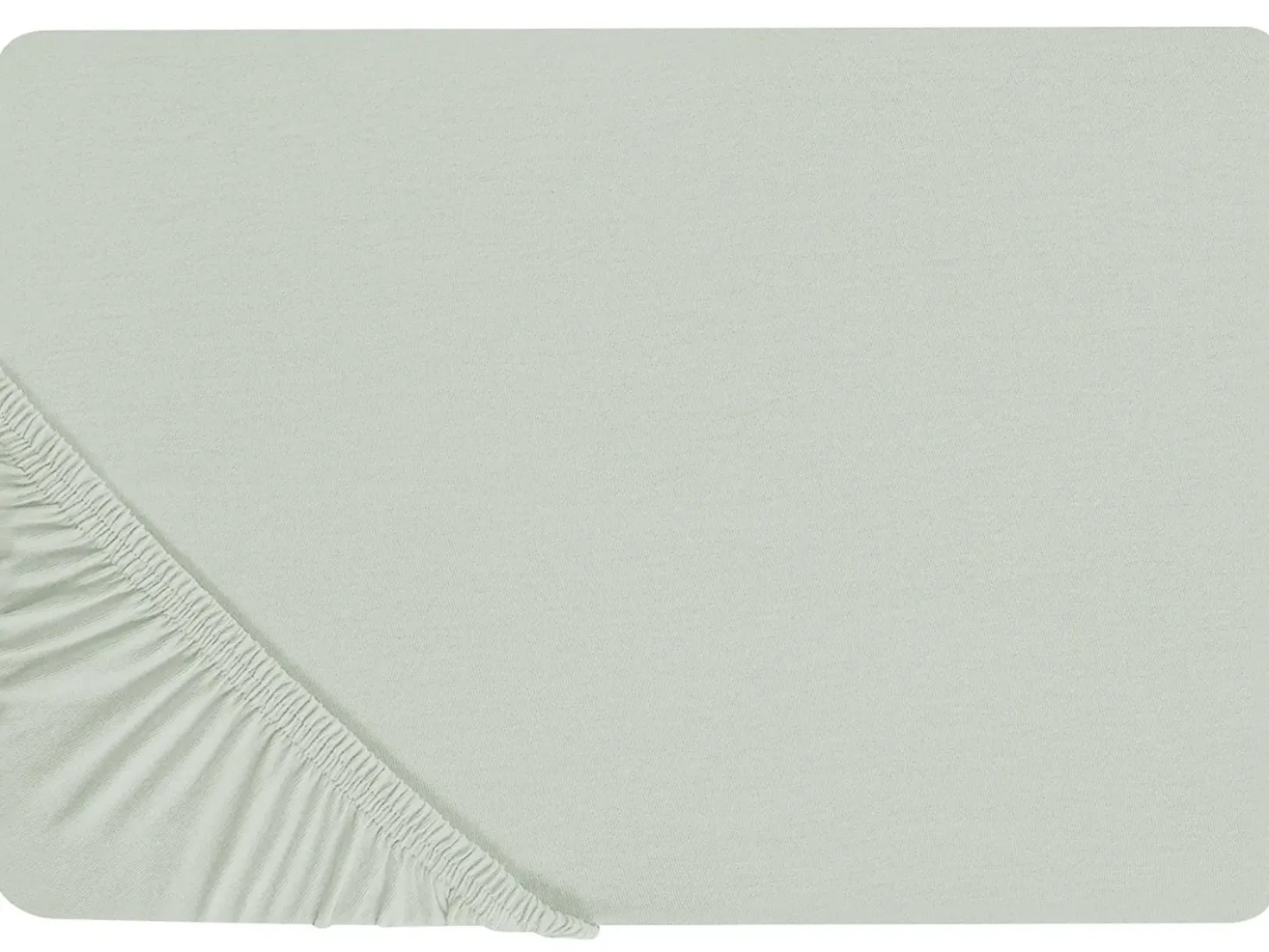 Coprimaterasso elasticizzato JANBU Cotone 200 x 200 cm Verde chiaro