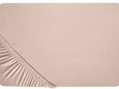 Coprimaterasso elasticizzato HOFUF Cotone 90 x 200 cm Beige