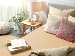 Coprimaterasso elasticizzato JANBU Cotone 200 x 200 cm Beige sabbia