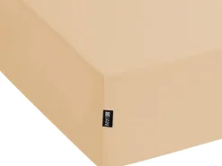 Coprimaterasso elasticizzato JANBU Cotone 200 x 200 cm Beige sabbia