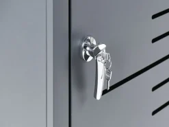 Copri-pattumiera 480 L PERISSA Doppio Metallo Grigio scuro