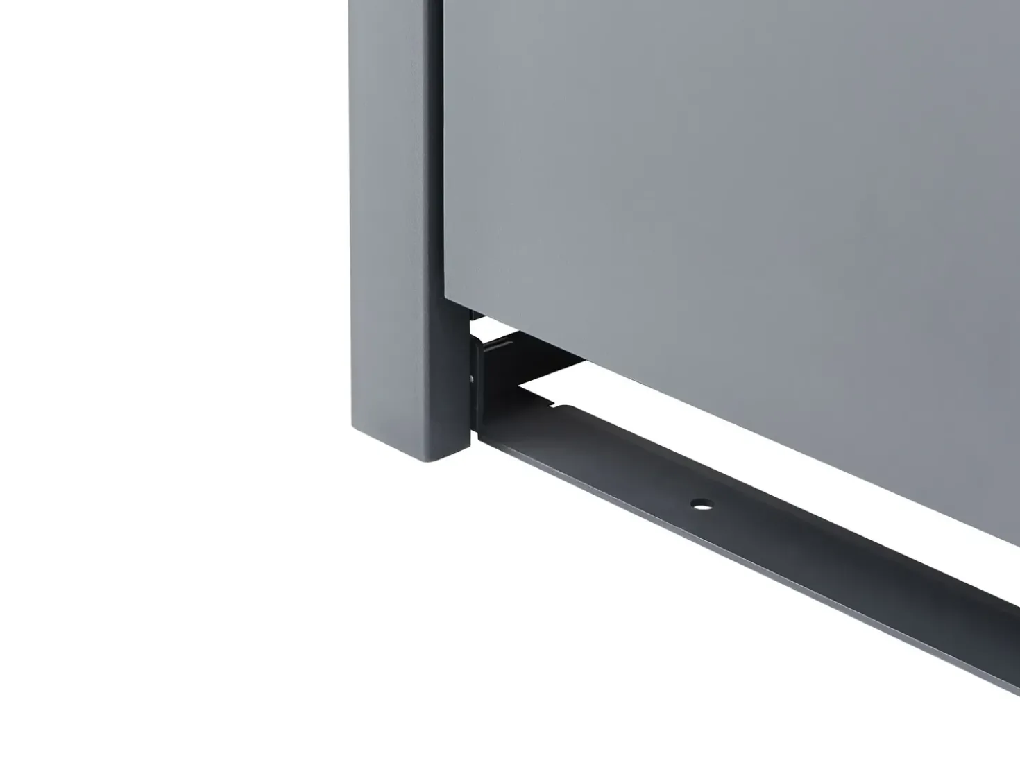 Copri-pattumiera 480 L PIACENZA Doppio Metallo Grigio scuro