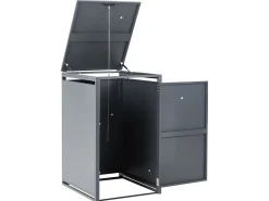 Copri-pattumiera 240 L PIACENZA Metallo Grigio scuro