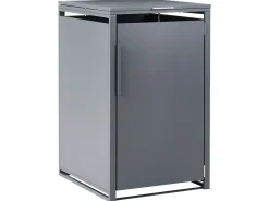 Copri-pattumiera 240 L PIACENZA Metallo Grigio scuro