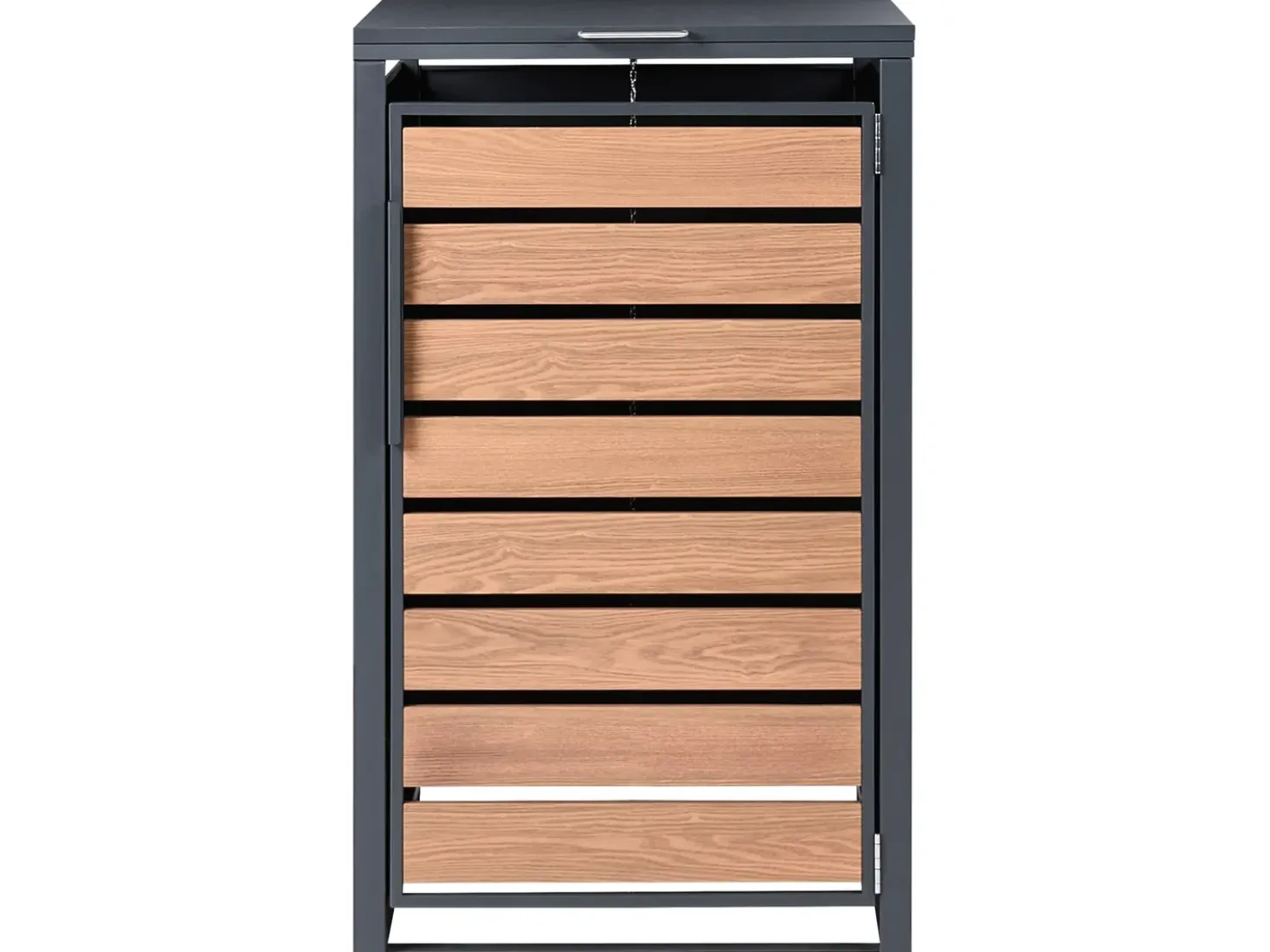 Copri-pattumiera 240 L POLICORO Metallo Grigio scuro