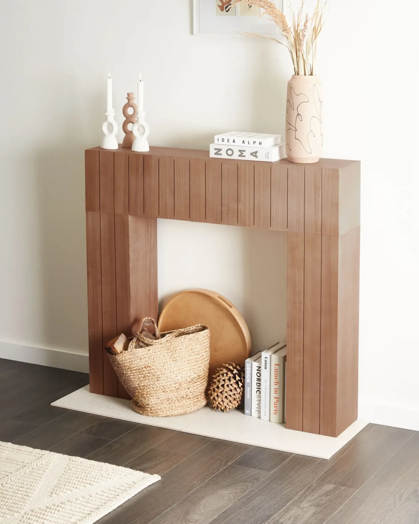 Cornice Caminetto BUNBURY Marrone chiaro