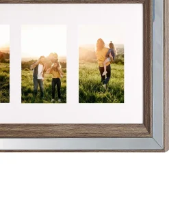 Cornice per 3 foto SINTA Argento
