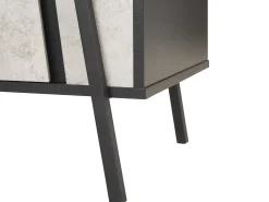 Credenza a 2 ante BLACKPOOL Grigio effetto cemento
