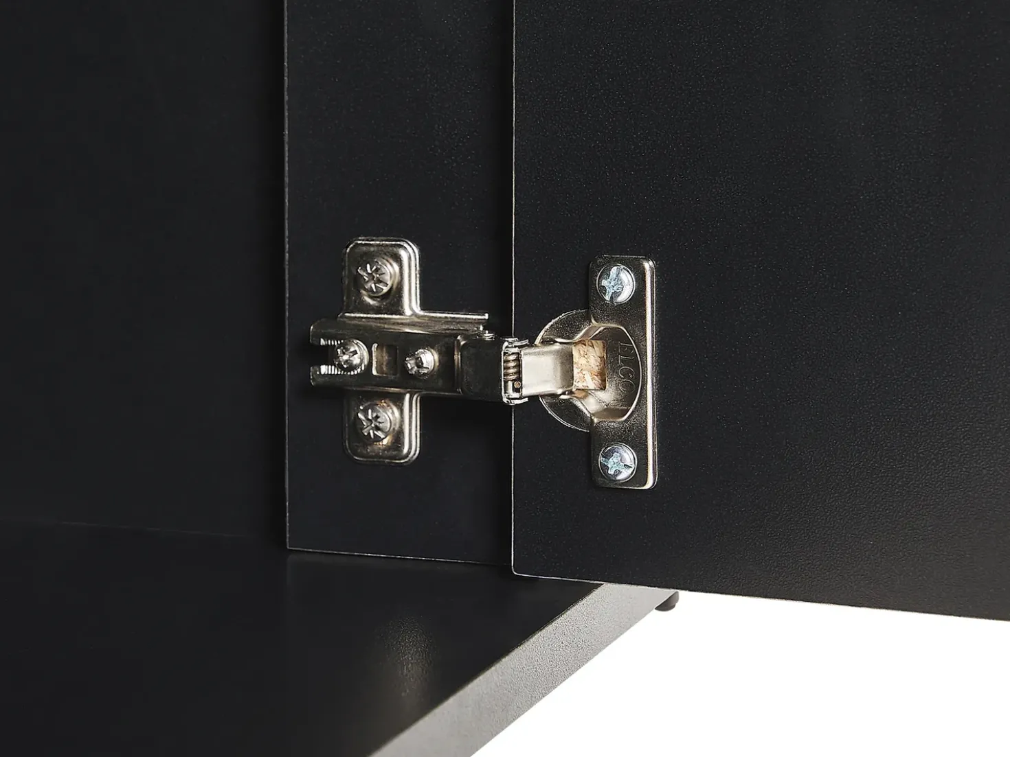Credenza a 2 ante BLACKPOOL Grigio effetto cemento