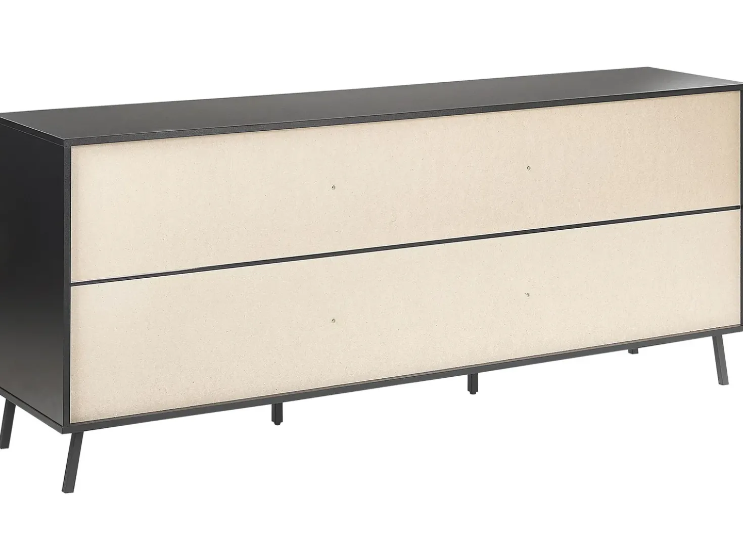 Credenza a 2 ante BLACKPOOL Grigio effetto cemento