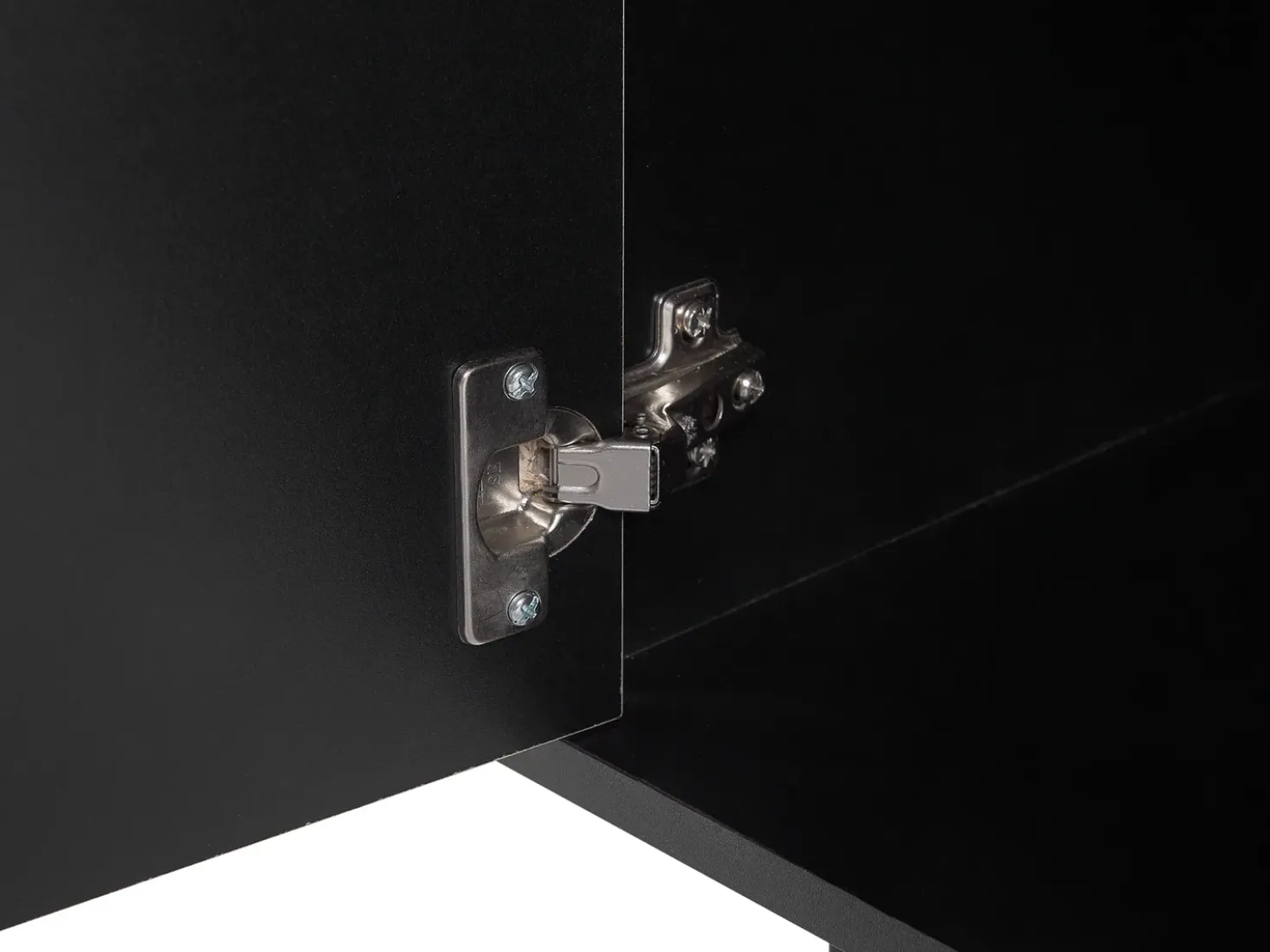 Credenza a 2 ante BLACKPOOL Marrone/Nero