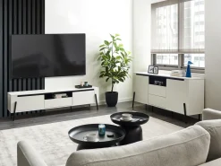 Credenza a 2 ante BLACKPOOL Bianco