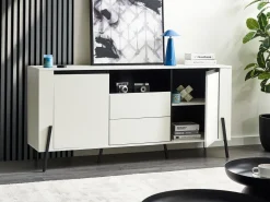 Credenza a 2 ante BLACKPOOL Bianco