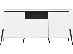 Credenza a 2 ante BLACKPOOL Bianco
