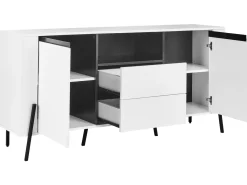 Credenza a 2 ante BLACKPOOL Bianco