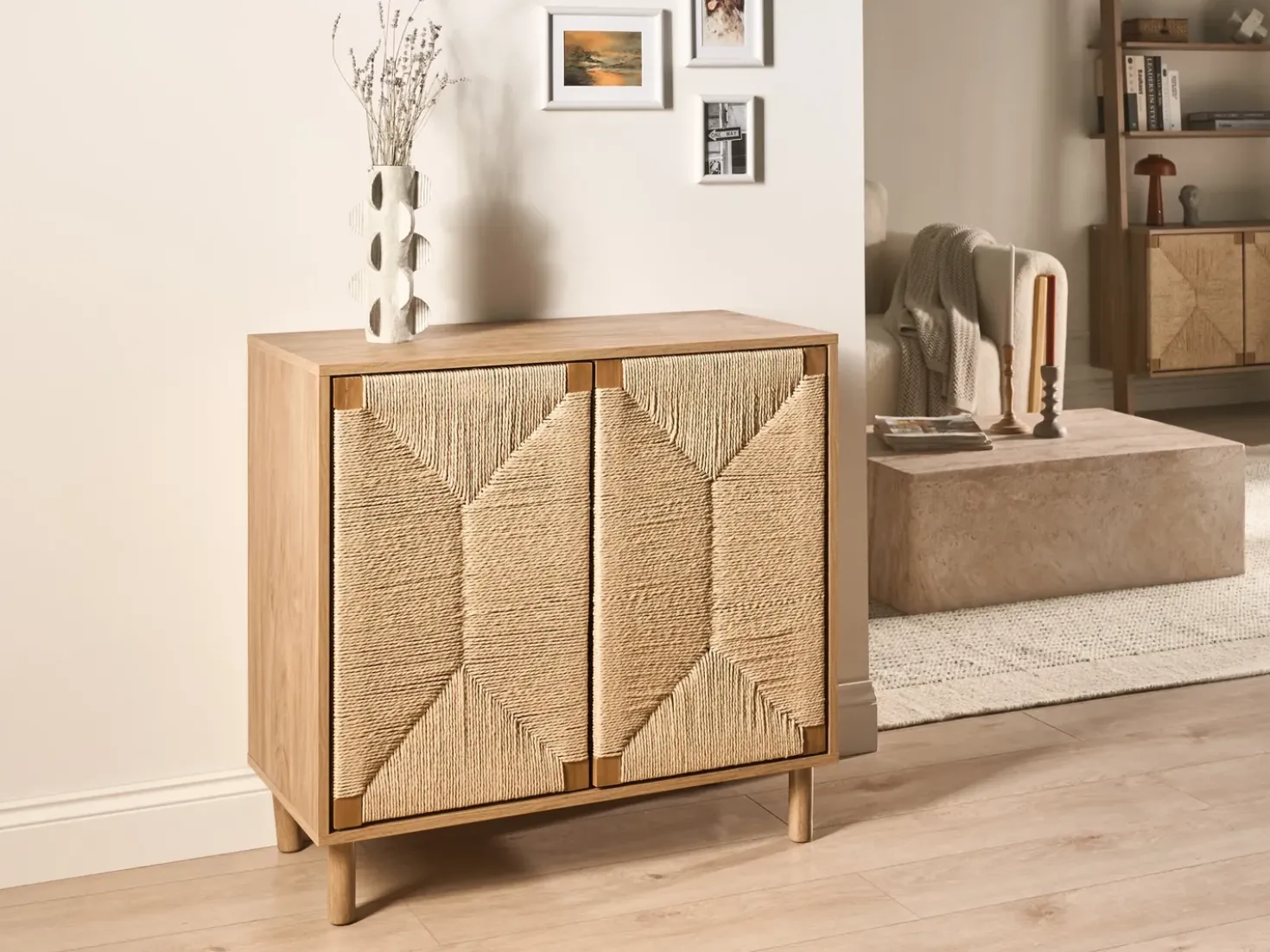 Credenza a 2 ante BONDI Marrone chiaro