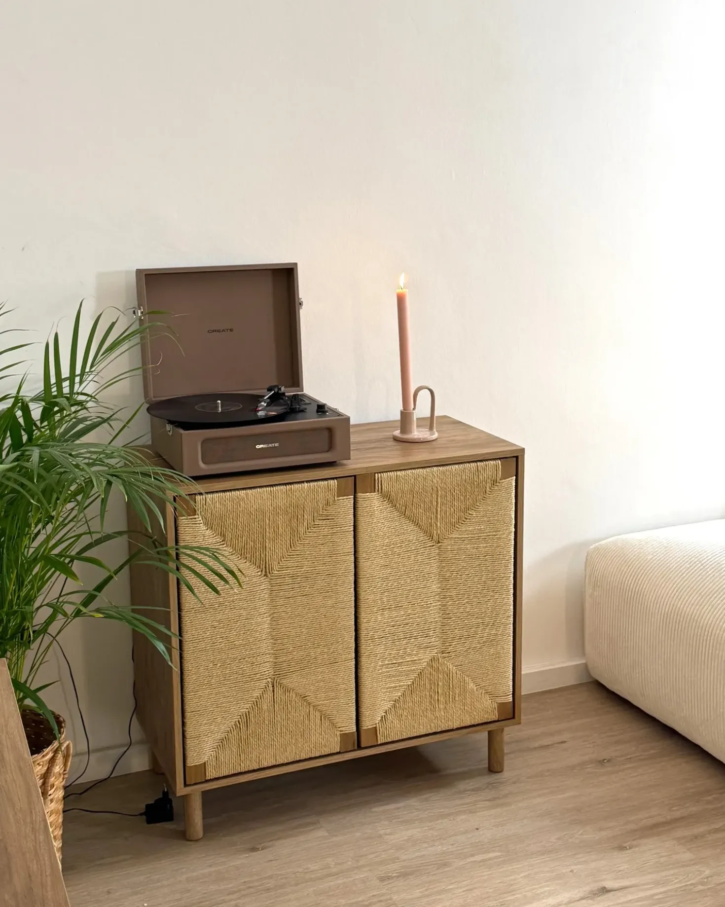 Credenza a 2 ante BONDI Marrone chiaro
