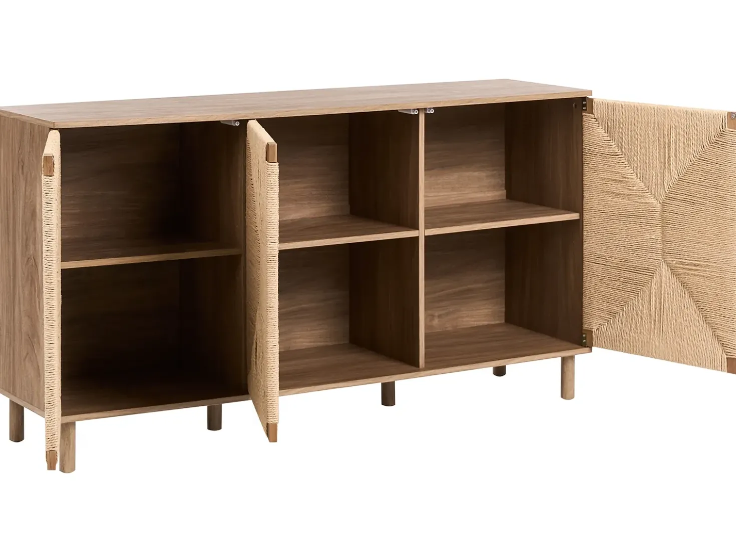 Credenza a 3 ante BONDI Marrone chiaro
