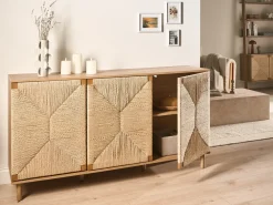 Credenza a 3 ante BONDI Marrone chiaro