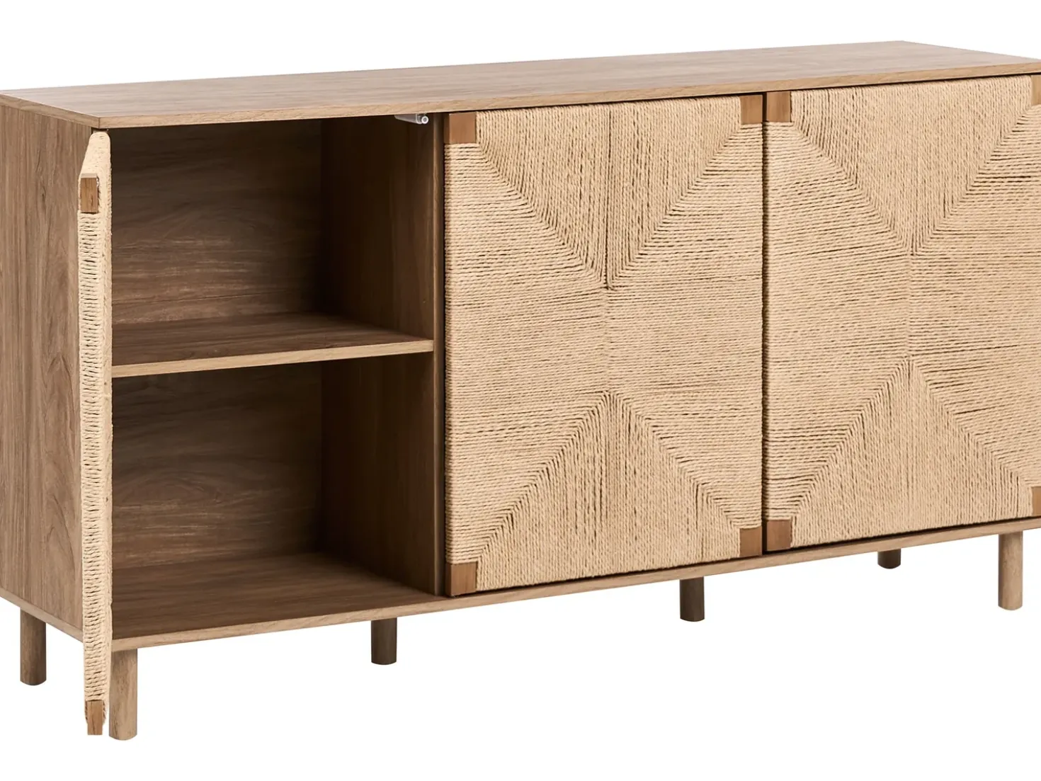 Credenza a 3 ante BONDI Marrone chiaro