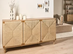 Credenza a 3 ante BONDI Marrone chiaro