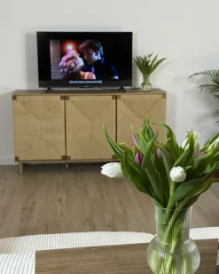 Credenza a 3 ante BONDI Marrone chiaro