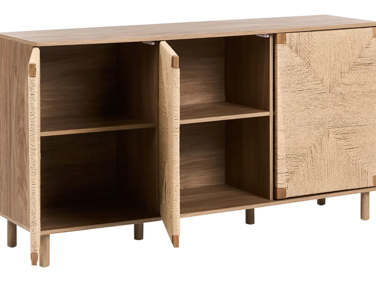 Credenza a 3 ante BONDI Marrone chiaro